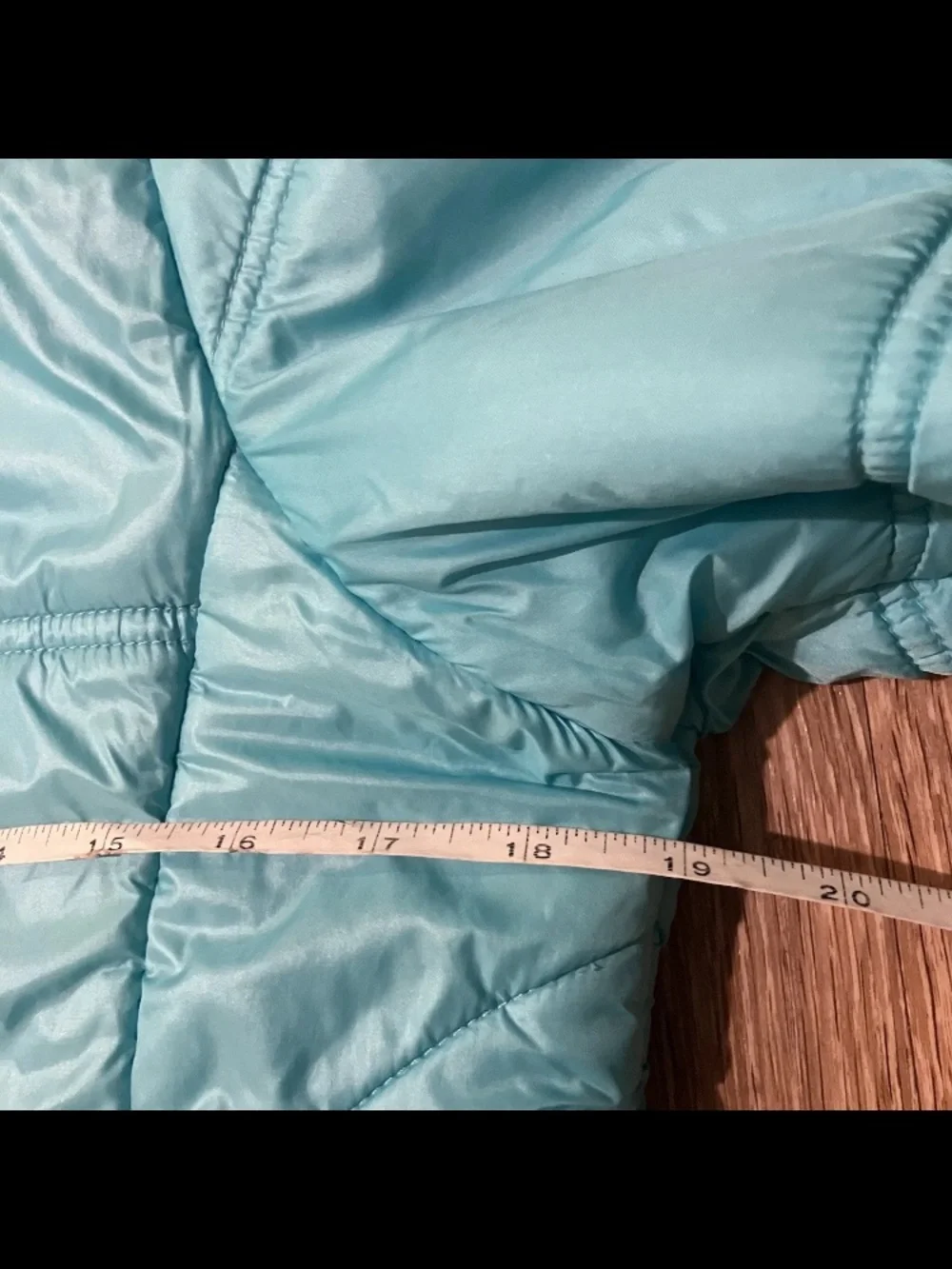 Gerry Girls Blue Puffer Jacket Lightweight Hooded Full Zip Size L 14/16